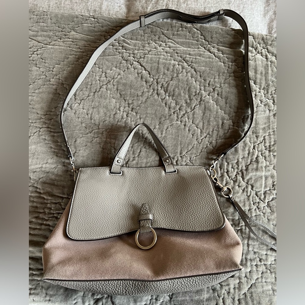 Rebecca minkoff suede & leather cross body